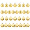 vidaXL Weihnachtskugelset 30 stk. Gold 6 cm Polystyrol