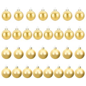 vidaXL Weihnachtskugelset 30 stk. Gold 6 cm Polystyrol