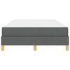 vidaXL Boxspringbett Dunkelgrau 120 x 200 cm Stoff