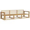 vidaXL Outdoor-Sofagarnitur 3 pcs Wei&szlig; 257,5 x 83 x 73 cm