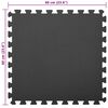 vidaXL Puzzle-&Uuml;bungsmatten 12 pcs Schwarz 4,32 ㎡ EVA-Schaum