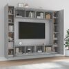 vidaXL 8-tlg. TV-Schrank-Set Grau Sonoma Holzwerkstoff