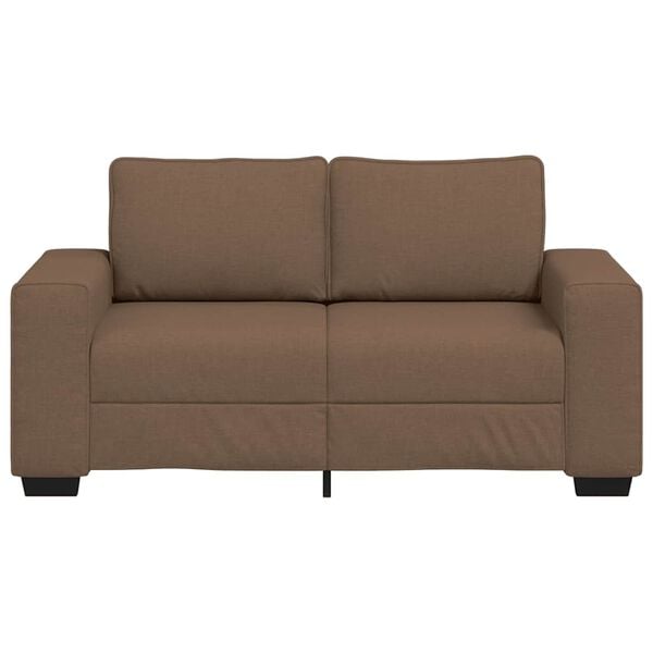 vidaXL 2-Sitzer-Sofa Braun 160x77x82 cm Stoff