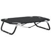 vidaXL Hundebett 90 x 55 x 18 cm Stahl Hellgrau