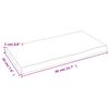 vidaXL Wandregal Hellbraun 40x20x2 cm Massivholz Eiche Behandelt