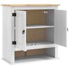 vidaXL H&auml;ngeschrank Corona Wei&szlig; 70 x 33 x 71,5 cm Massives Kiefernholz