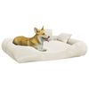 vidaXL Hundebett mit Kissen Beige 89x75x19 cm Oxford-Gewebe