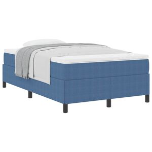 vidaXL Boxspringbett Blau 120 x 190 cm Samt
