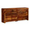 vidaXL Sideboard Massivholz Akazie 160x35x75 cm