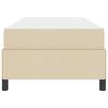 vidaXL Boxspringbett Creme 100 x 200 cm Stoff