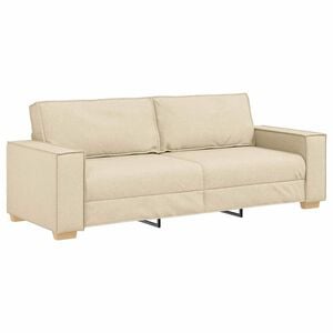 vidaXL Sofa Creme 220 x 78 x 84 cm Stoff