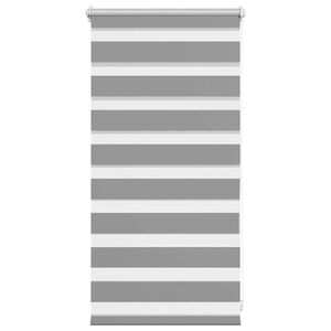 vidaXL Zebra-Rollo 40,9 x 100 cm, Stoffbreite 36,7 cm, grau