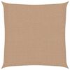 vidaXL Sonnensegel 160 g/m&sup2; Taupe 2x2 m HDPE