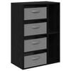 vidaXL Sideboard Schwarze Eiche 60 x 33,5 x 84 cm