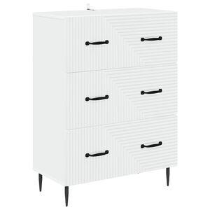 vidaXL Schubladenschrank Wei&szlig; 66 x 34,5 x 89,5 cm Holzwerkstoff