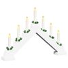 vidaXL Weihnachtskerzenbr&uuml;cke 7 LEDs Warmes Wei&szlig; 39,5 x 5 x 29 cm