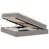 vidaXL Aufbewahrungsbett mit Matratze Taupe 180 x 200 cm Polyester