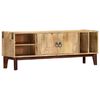 vidaXL TV-Schrank 130 x 30 x 46 cm Massivholz Mango