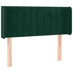 vidaXL Kopfteil mit Ohren Dunkelgr&uuml;n 83x16x78/88 cm Samt