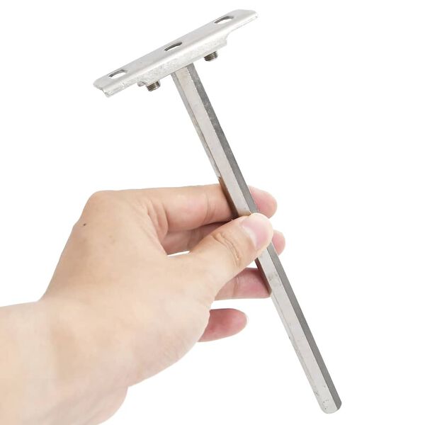 vidaXL Regaltr&auml;ger Schwebend 12 Stk. Unsichtbar &Oslash;12x200 mm