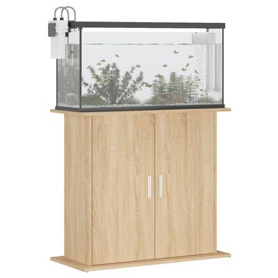 vidaXL Aquariumständer Sonoma-Eiche 81x36x73 cm Holzwerkstoff