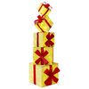 vidaXL Geschenkbox-Weihnachtsdekoration 5 stk. 125 LEDs Warmes Wei&szlig;