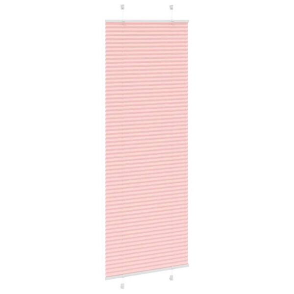 vidaXL Plissee Rosa 75x200 cm Stoffbreite 74,4 cm Polyester
