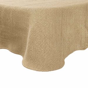 vidaXL Jute-Tischdecke Natur &Oslash; 140 cm 100% Tossa-Jute