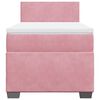 vidaXL Boxspringbett mit Matratze Rosa 80x200 cm Samt