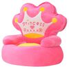 vidaXL Pl&uuml;sch-Kindersessel Prinzessin Rosa