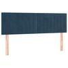 vidaXL Kopfteile Dunkelblau 144x5x78/88 cm Samt