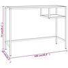vidaXL Computertisch Schwarz Marmor 100x36x74 cm Hartglas