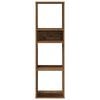 vidaXL B&uuml;cherregal Altholz-Optik 34x31x112 cm Holzwerkstoff