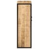 vidaXL Badschrank 40x27x90 cm Massivholz Mango und Eisen