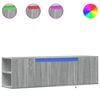 vidaXL TV-Wandschrank mit LED-Beleuchtung Grau Sonoma 135x31x39,5 cm