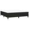 vidaXL Boxspringbettgestell Schwarz 180x200 cm Stoff