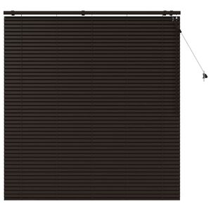 vidaXL Venezianische Jalousie Dunkelbraun 160 x 160 cm 35 mm