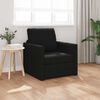 vidaXL Bodensofa mit Schlaffunktion Schwarz 112x174x55 cm Stoff