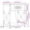 vidaXL Nachttisch 2 pcs Graues Sonoma 41 x 31 x 51 cm Holzwerkstoff
