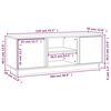 vidaXL TV-Schrank Grau 110x35x40,5 cm Massivholz Kiefer