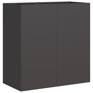 vidaXL Pflanzk&uuml;bel Schwarz 80x40x80 cm Kaltgewalzter Stahl