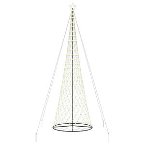 vidaXL LED-Weihnachtsbaum mit 555 LEDs Warmes Wei&szlig; 500 cm Metall