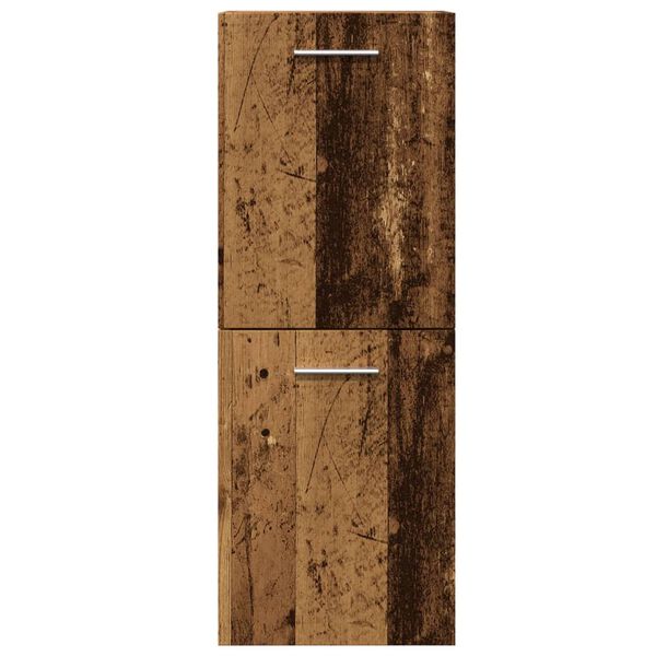 vidaXL Bad-H&auml;ngeschrank Altholz-Optik 30x30x80 cm Holzwerkstoff