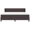 vidaXL Boxspringbett mit Matratze Dunkelbraun 200 x 180 cm Polyester