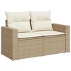 vidaXL Gartensofa-set 13 pcs Beige Poly-Rattan