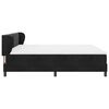 vidaXL Boxspringbett mit Matratze Schwarz 200 x 200 cm Samt