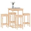 vidaXL 5-tlg. Bar-Set Massivholz Kiefer