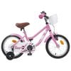 vidaXL Kinderfahrrad 14 Zoll f&uuml;r 3-5 Jahre alt Hellrosa