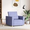vidaXL Ausziehbare Schlafcouch Einzel Jeans blau 90 x 165 x 87 cm
