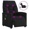 vidaXL Massagesessel Elektrisch Schwarz Mikrofasergewebe